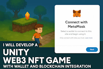 develop a unity web3 nft game with wallet and blockchain integration