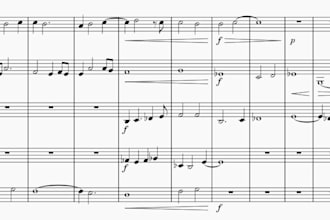write for orchestral ensembles a dictated or original work