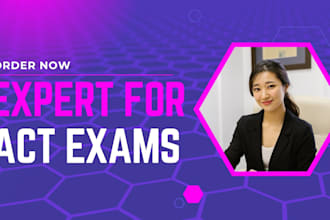 be your expert for  act exams