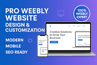 design customize or update your weebly website professionally