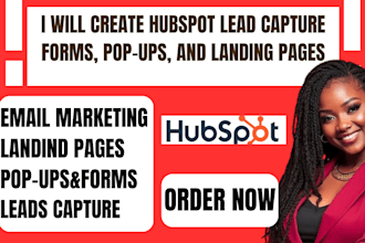 create hubspot lead capture forms pop ups landing pages welcome email sequences