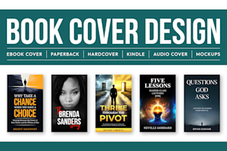design a professional non fiction book cover for kindle, paperback,  audiobook