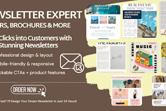 design eye catching newsletters emails brochures and flyers