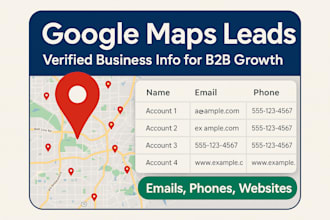 scrape google maps for business emails and b2b leads