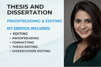 edit and proofread dissertation, thesis, academic content