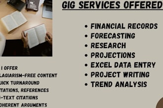 handle excel financial models, forecasting, budget and do analysis report
