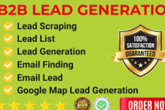 build linkedin and email list for b2b lead generation