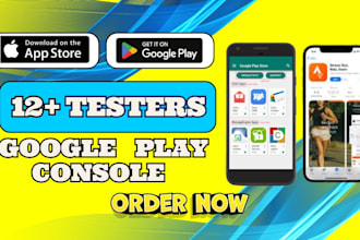 provide 12 or 20 testers for your google play console closed testing for 14 days