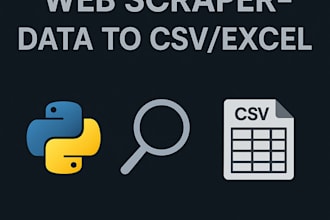 scrape website data and export it to CSV or excel using python