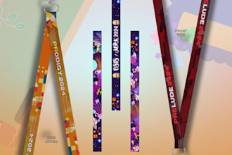create eye catching lanyard designs for events or companies