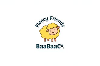 do good looking sheep mascot logo with free source file