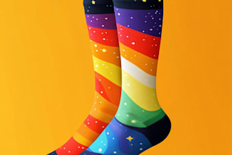 design a unique socks design for your brand
