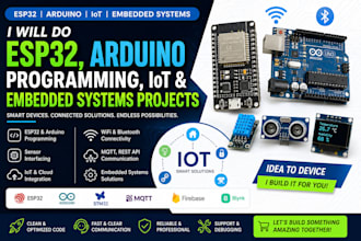 do esp32, arduino programming, iot and embedded systems projects