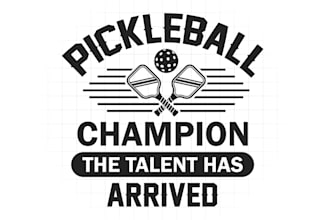 design high quality pickleball logo