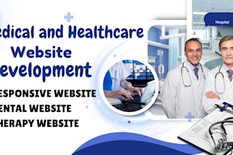 design medical website homecare healthcare dental clinic and therapy website
