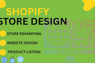 build shopify store design, ecommerce dropshipping store