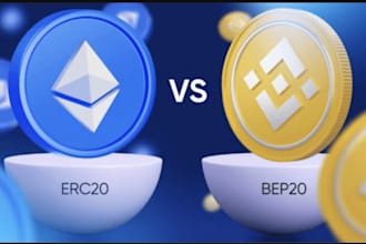 create and design erc20 token,bep20 token and write smart contract