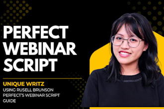 write the ultimate perfect webinar script that coverts