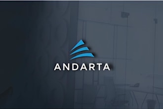 create unique accounting financial and business consulting logo