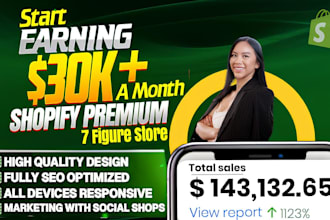 build shopify store design and redesign, dropshipping store, shopify website