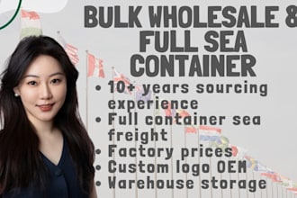 do bulk wholesale full sea container dropshipping for au middle east