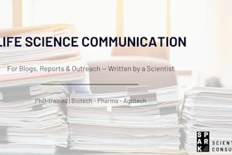 transform life science research into clear and engaging science communication
