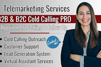 do b2b telemarketing cold calling, appointment setting virtual assistant