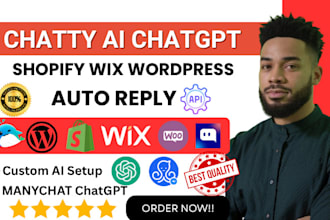 integrate shopney, chatty ai chatbot, tido live chat into shopify wix website