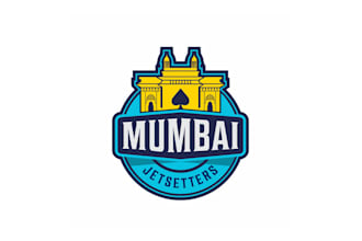 make pictorial e sport team logo with mumbai jet setters