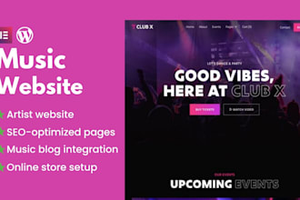 music website dj website artist website record label website