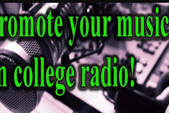 submit and promote your songs to 100k US UK canada top college radio stations