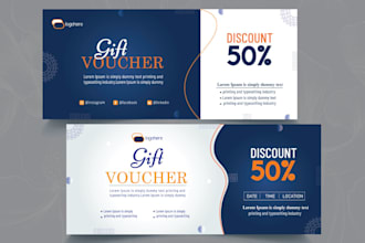 design voucher, gift card, certificate, and discount card