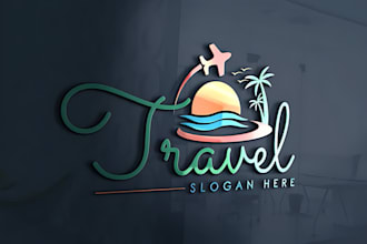 design travel agency hotel resort adventure outdo photography logo design