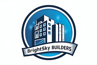 design building mascot logo in high definition