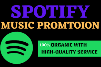 do premium spotify album promotion, music promotion to gain more streamers