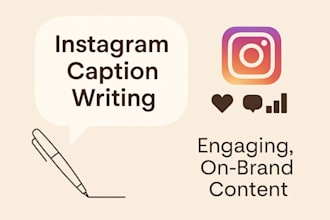 write creative instagram captions and content
