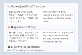 translate any languages and i can write you anything that is important to you