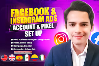 set up your facebook business account, pixel, and conversion events