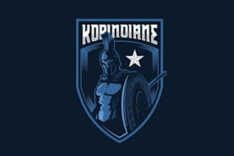 design sustainability fantasy e sport team logo