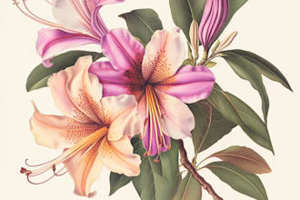 draw digital botanical illustrations