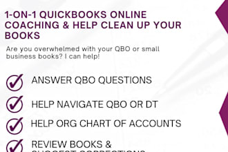 train you how to use quickbooks online, xero, wave, zoho for bookkeeping