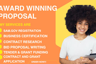 do grant writing, proposals, research, submit applications, business plan, rfps