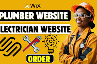 build plumbing website electrician handyman roofing construction website