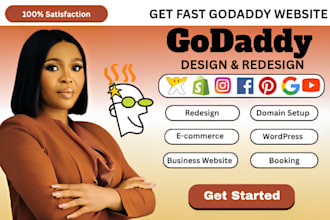 build godaddy website design godaddy website redesign godaddy landing page, seo