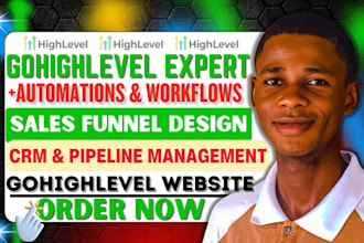 be your go high level expert for gohighlevel sales funnel, gohighlevel website