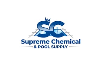 design wordmark swimming pool chemicals logo