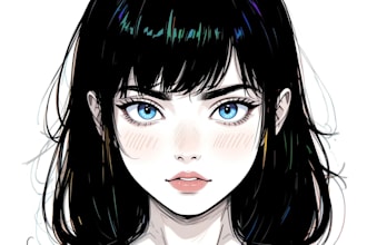 draw high quality character illustration