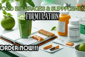 formulate food formulation, beverages, supplements, nutrition and soft drinks