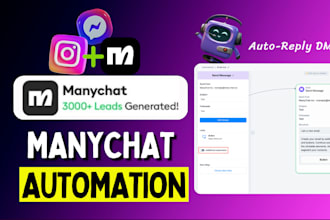 build manychat ai chatbot for messenger and instagram dms
