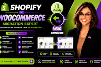 do migration from woocommerce to shopify or switch shopify to another ecommerce